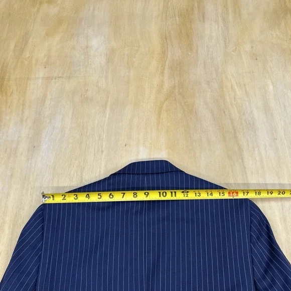 Tommy Hilfiger Suit Mens 38R Modern Fit Wool Blend Stretch Pants 32x31 Navy